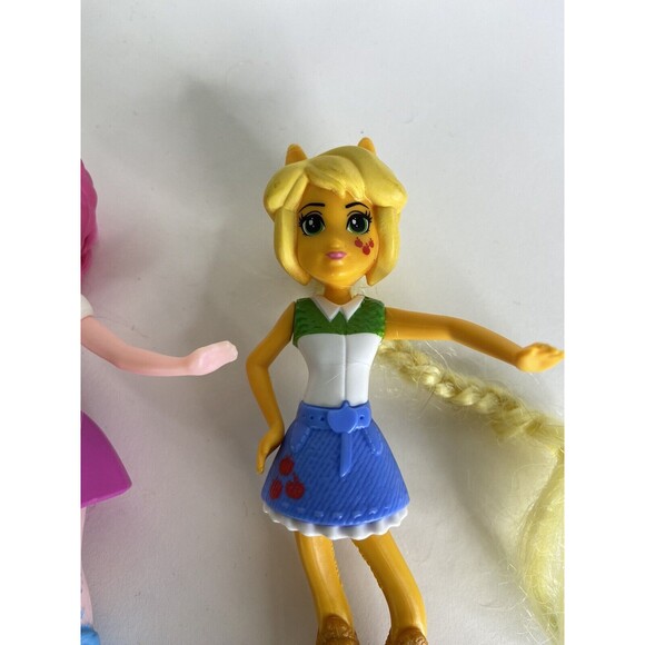 MLP My Little Pony Equestria Girls McDonalds Toy Doll Applejack Pinkie Pie Lot - Picture 3 of 10